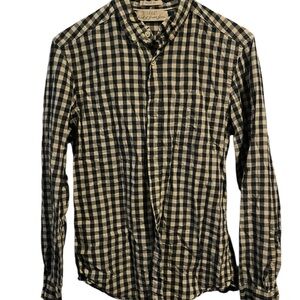 Stylish Black and White Checkered Men's Shirt